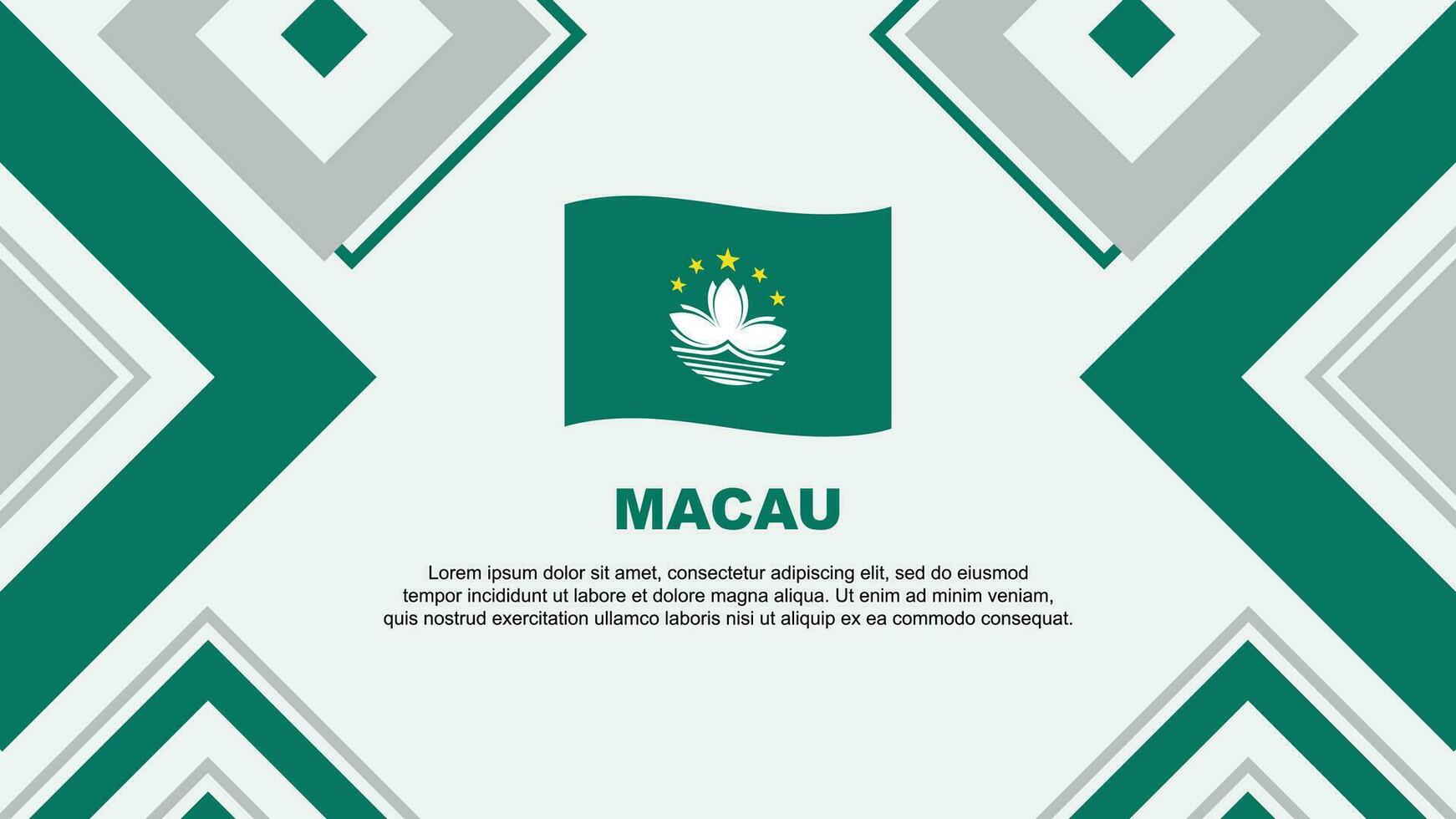 Macao bandera resumen antecedentes diseño modelo. Macao independencia día bandera fondo de pantalla vector ilustración. Macao independencia día