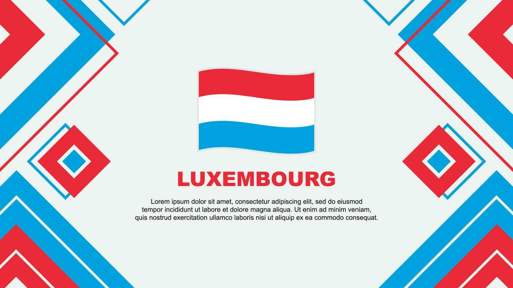 Luxembourg Flag Abstract Background Design Template. Luxembourg Independence Day Banner Wallpaper Vector Illustration. Luxembourg Background