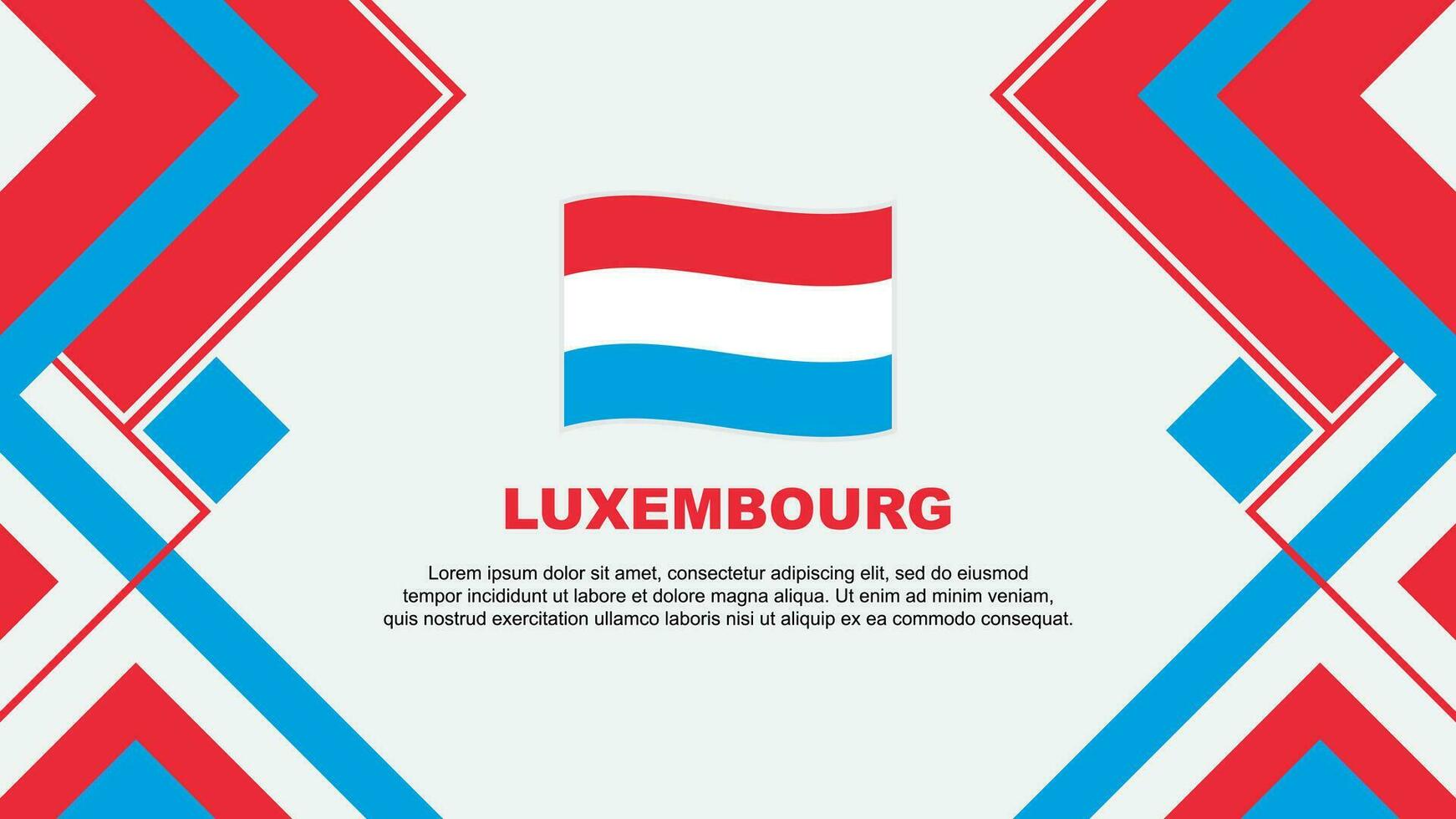Luxembourg Flag Abstract Background Design Template. Luxembourg Independence Day Banner Wallpaper Vector Illustration. Luxembourg Banner