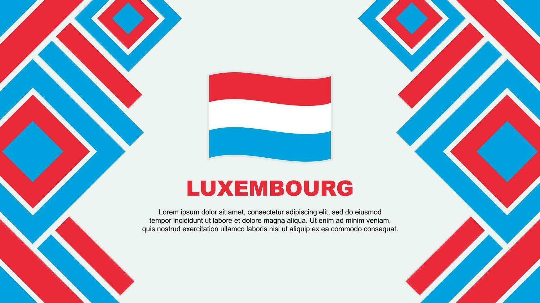 Luxembourg Flag Abstract Background Design Template. Luxembourg Independence Day Banner Wallpaper Vector Illustration. Luxembourg
