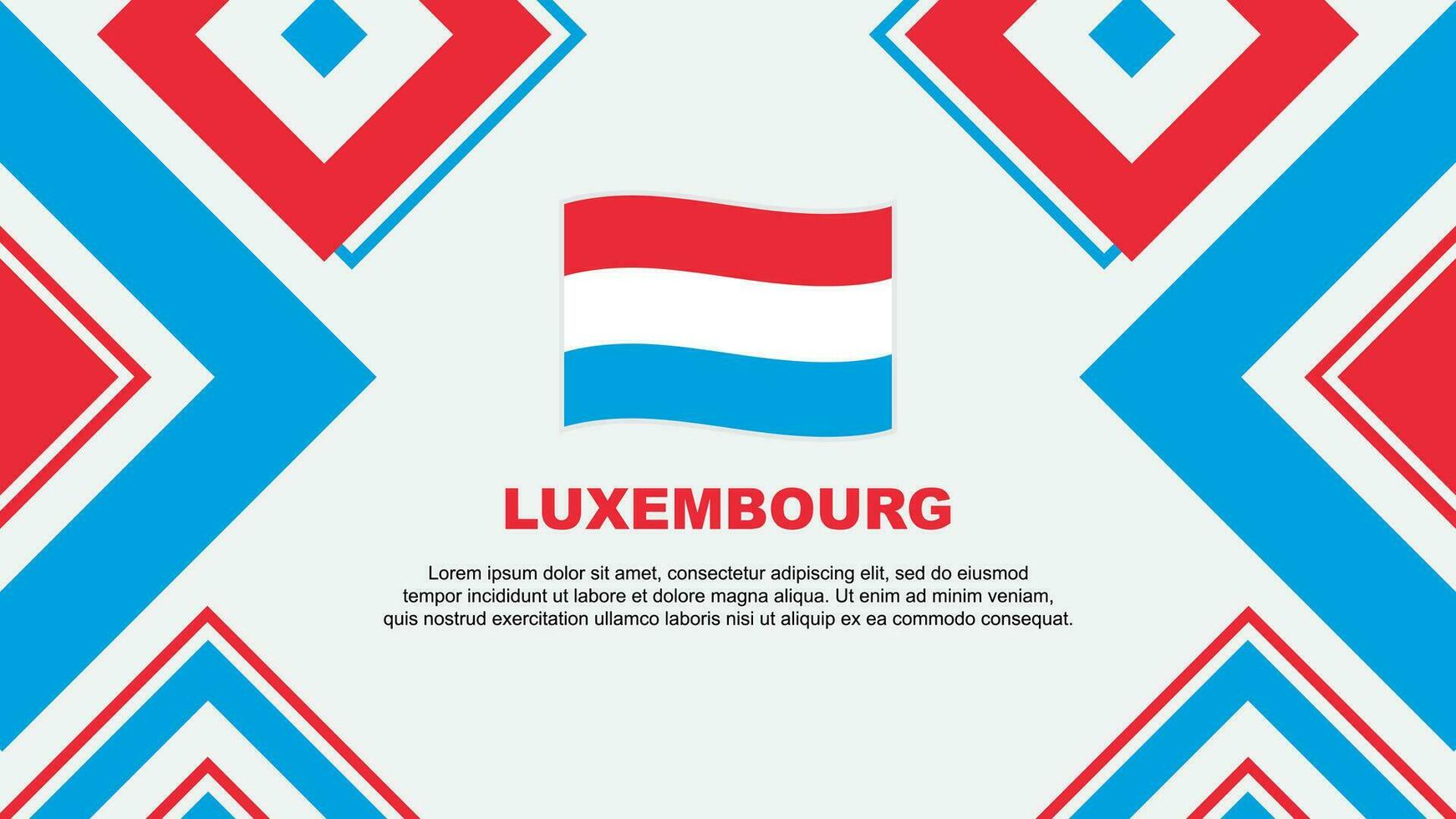 Luxembourg Flag Abstract Background Design Template. Luxembourg Independence Day Banner Wallpaper Vector Illustration. Luxembourg Independence Day