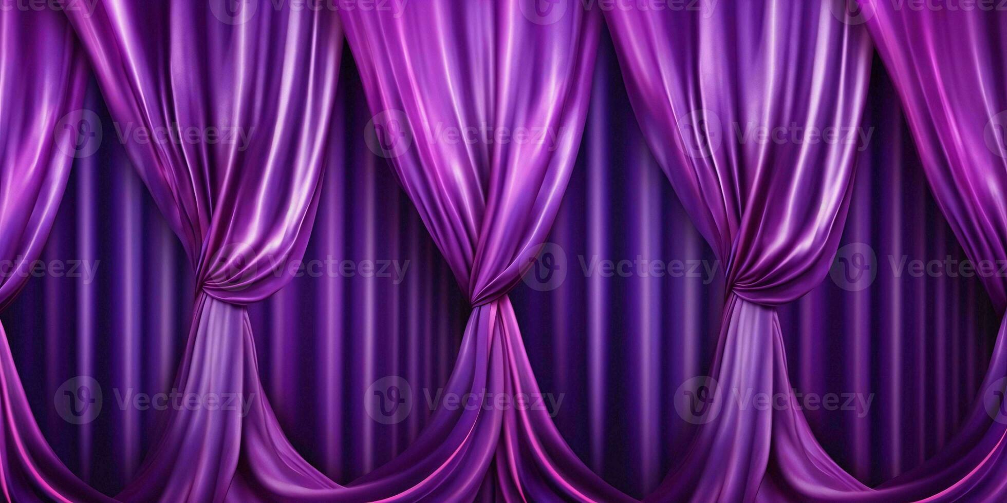 AI generated Elegant Purple Curtain Background. Generative AI photo