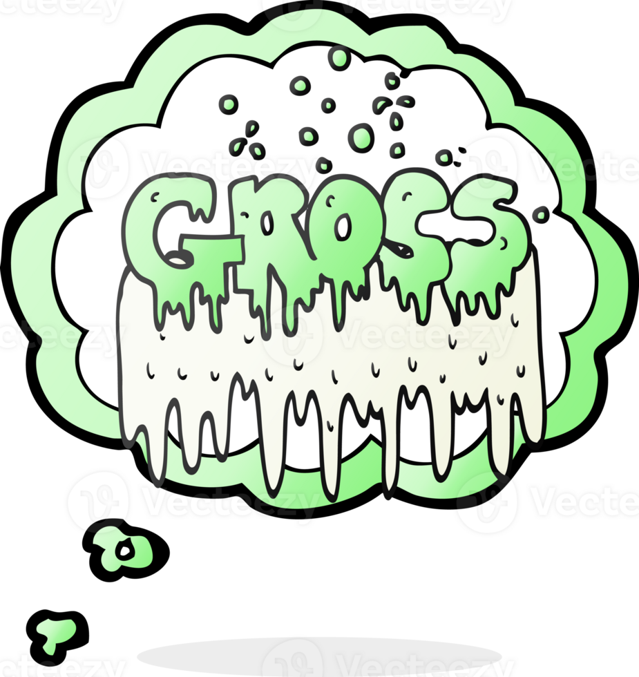 thought bubble cartoon gross symbol png