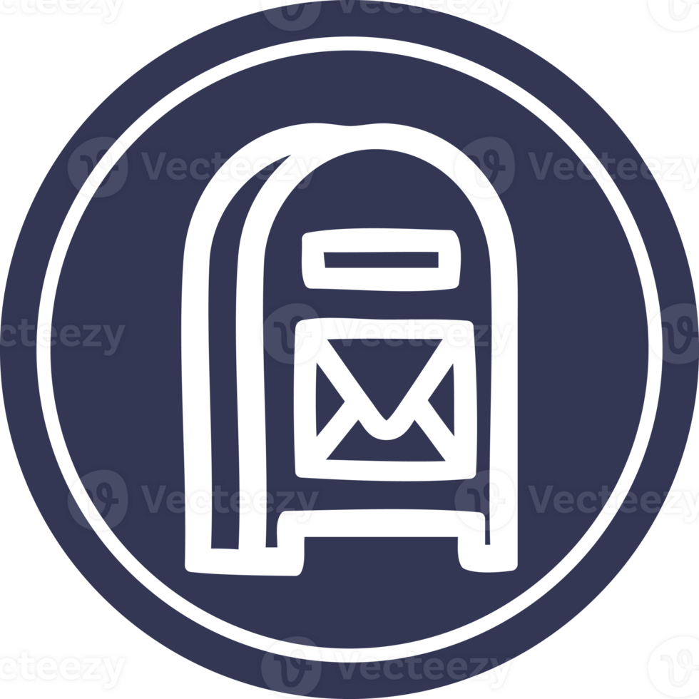 mail box circular icon png