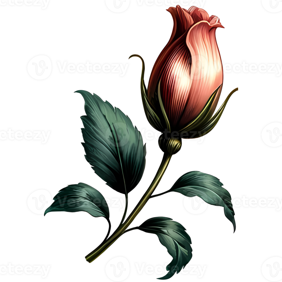 AI generated Beautiful lily flower isolated Valentine Day png
