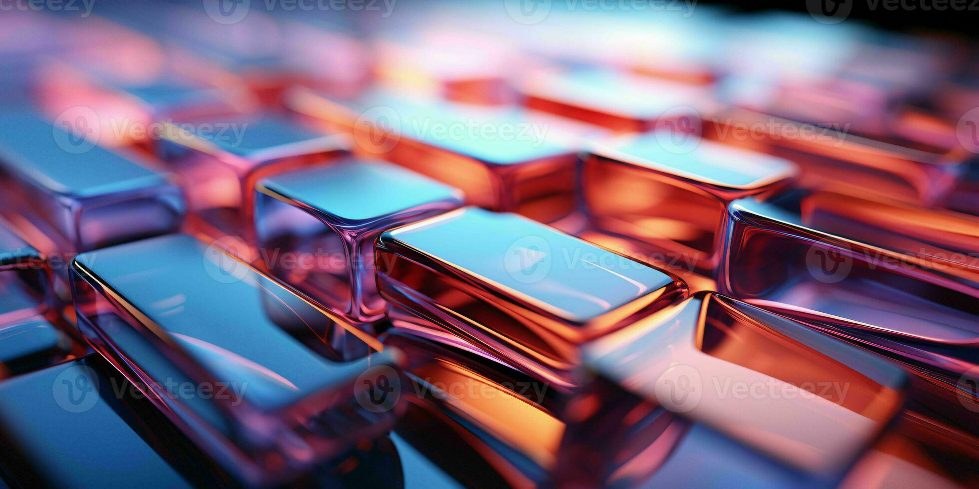 AI generated Abstract and Colorful Glass Background. Generative AI photo