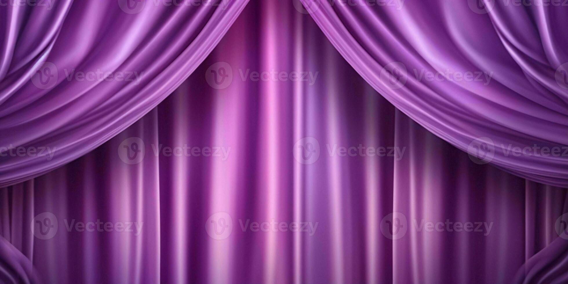 ai generado elegante púrpura cortina antecedentes. generativo ai foto