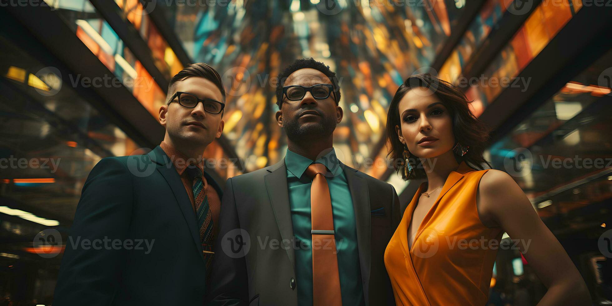 AI generated A Group of Ethnically Diverse Business Team. Professional Entrepreneur. Generative Ai photo