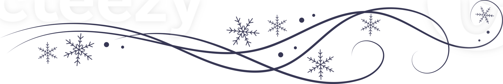 Snow wind doodle illustration. Flakes swirl blizzard. Wavy cold snowstorm. Wavy flow foe Christmas decoration png