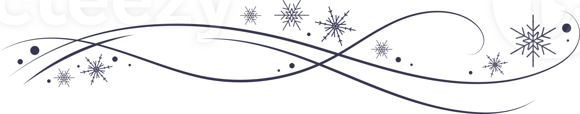 Snow wind doodle illustration. Flakes swirl blizzard. Wavy cold snowstorm. Wavy flow foe Christmas decoration png