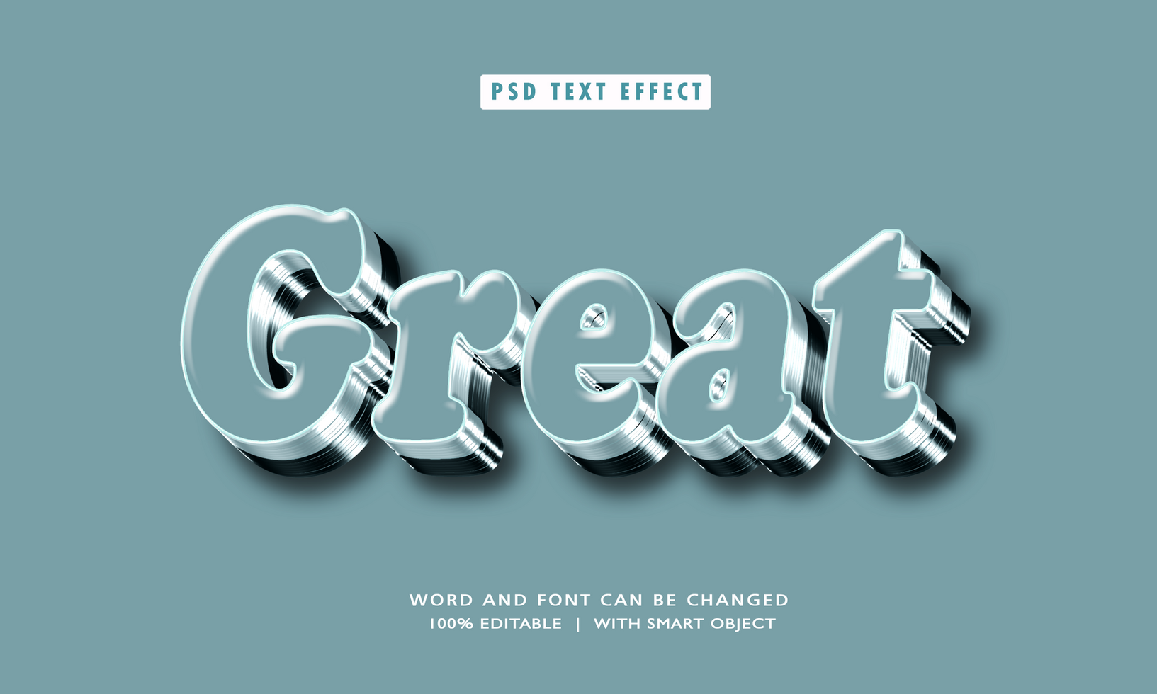 Great 3D Editable Text Effects psd