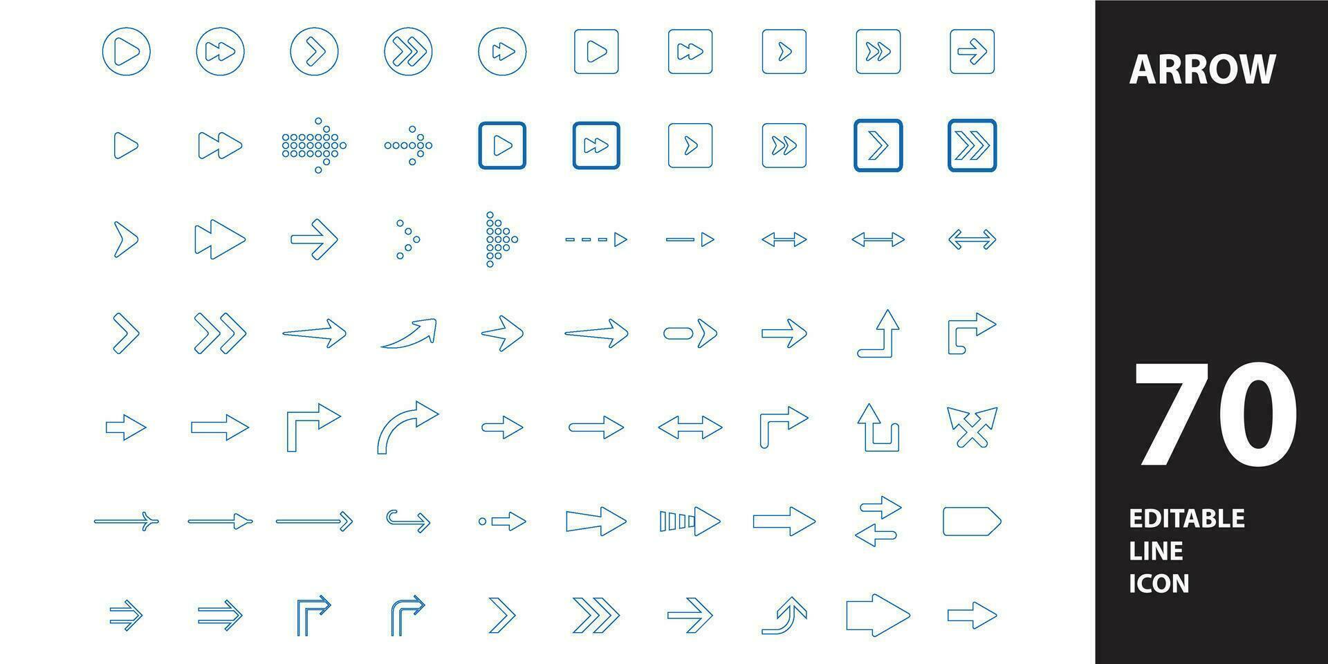Arrow Icon for Website, UI UX Essential, Symbol, Presentation, Graphic resources vector