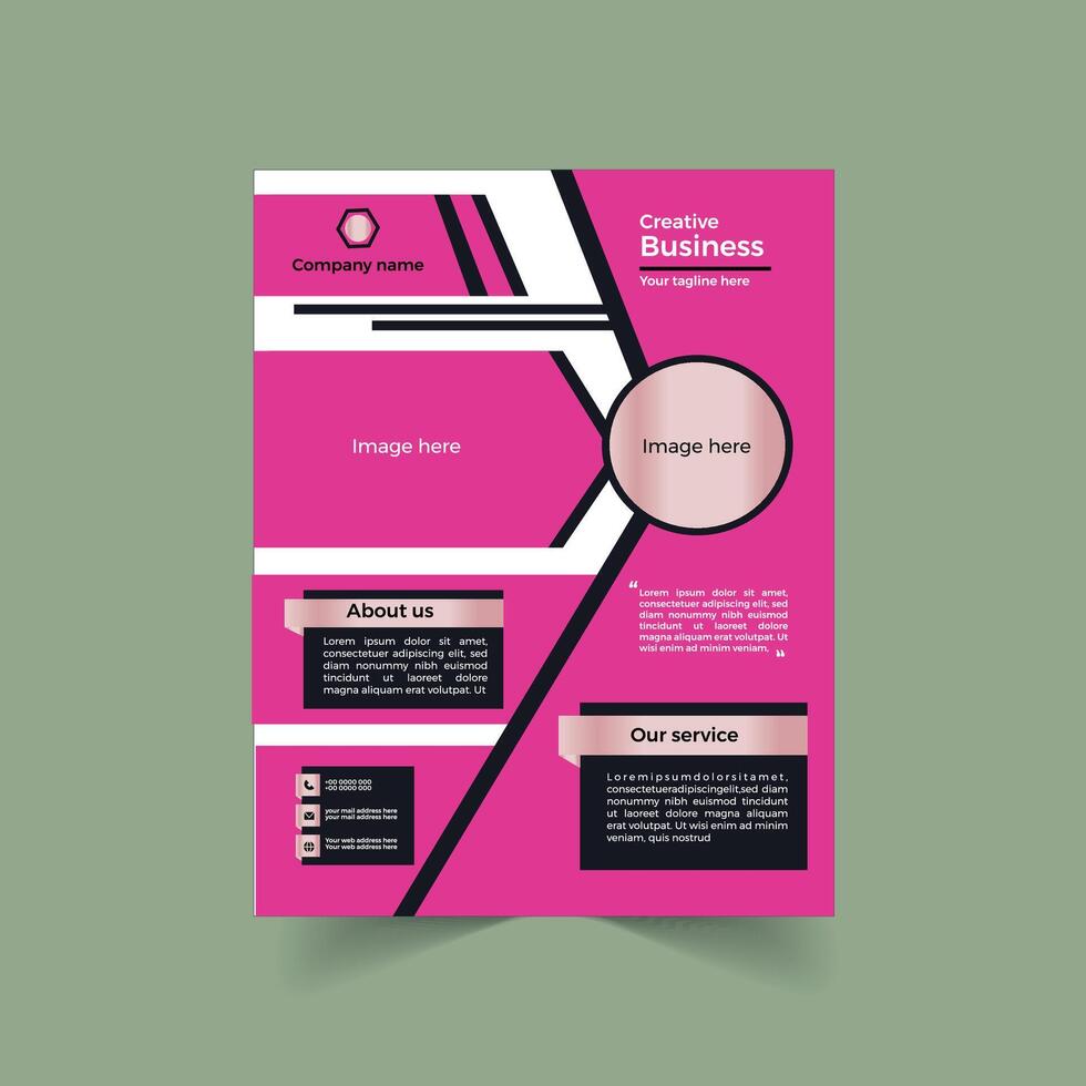 Business flyer design vector