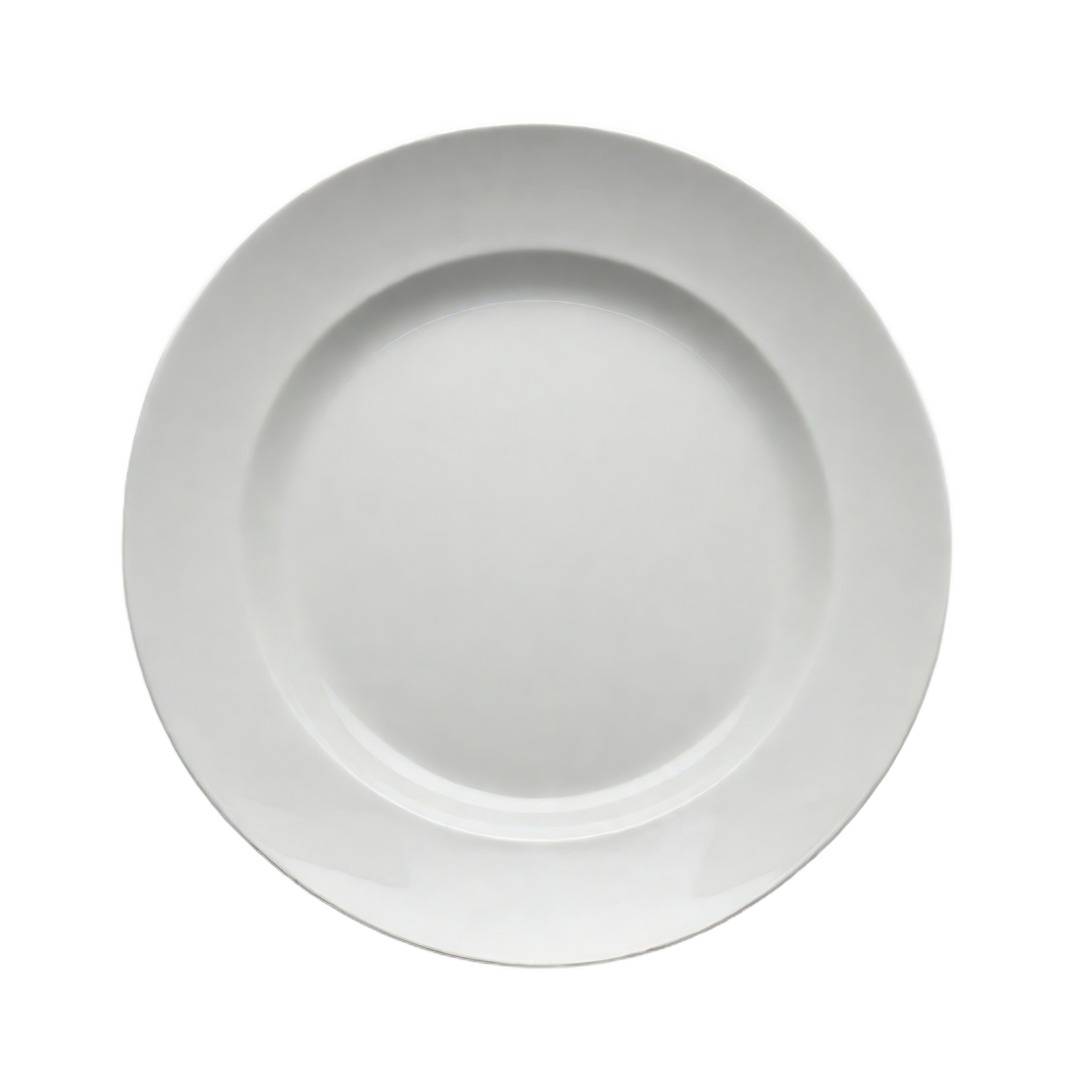 AI generated empty plate isolated on a transparent background. ai ...