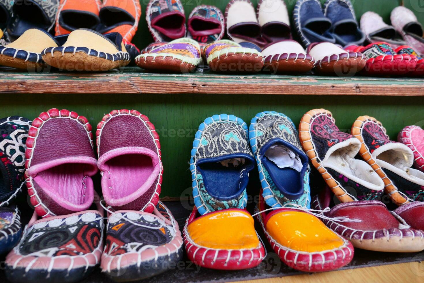 Hand-made baby shoes in istanbul photo