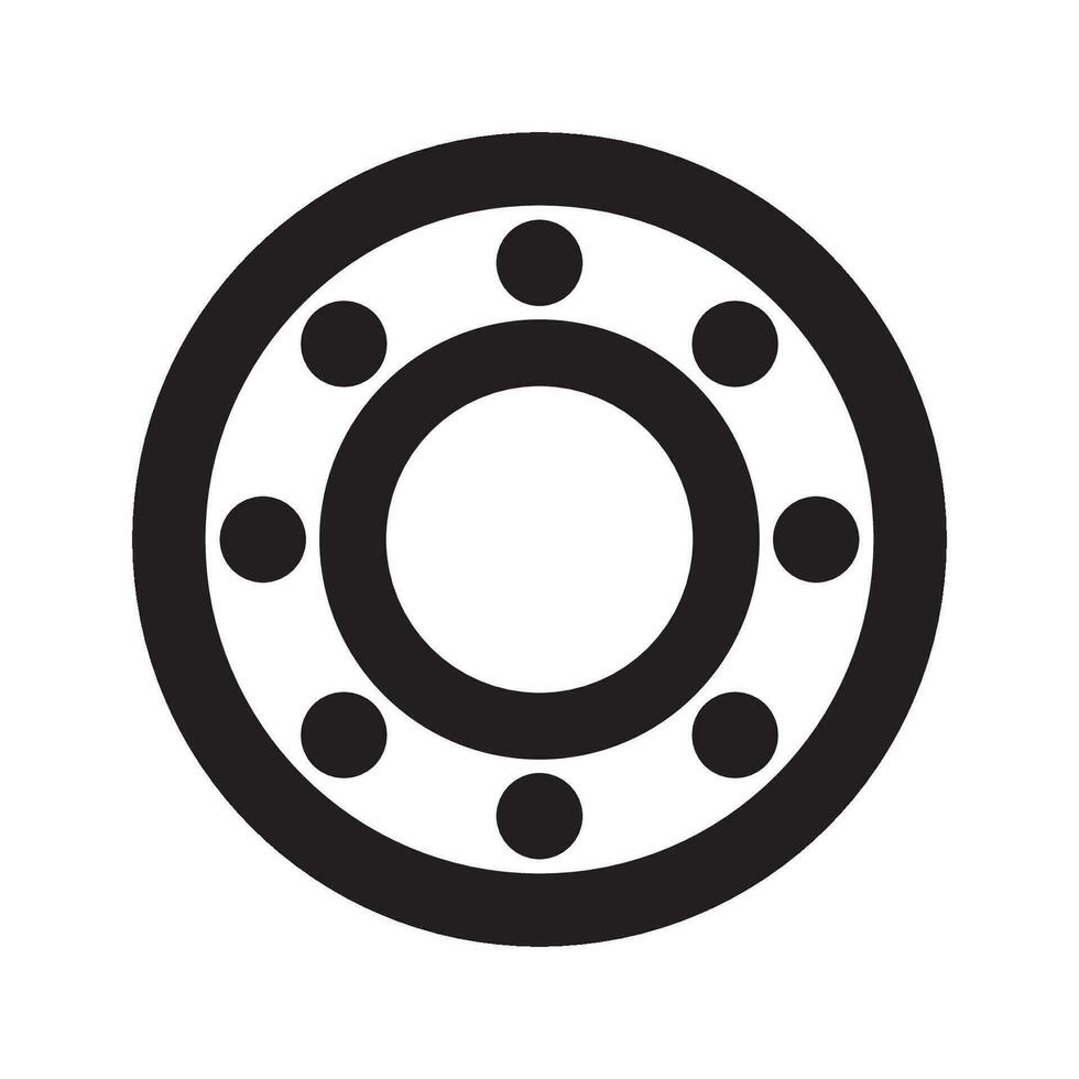 bearings icon logo vector design template