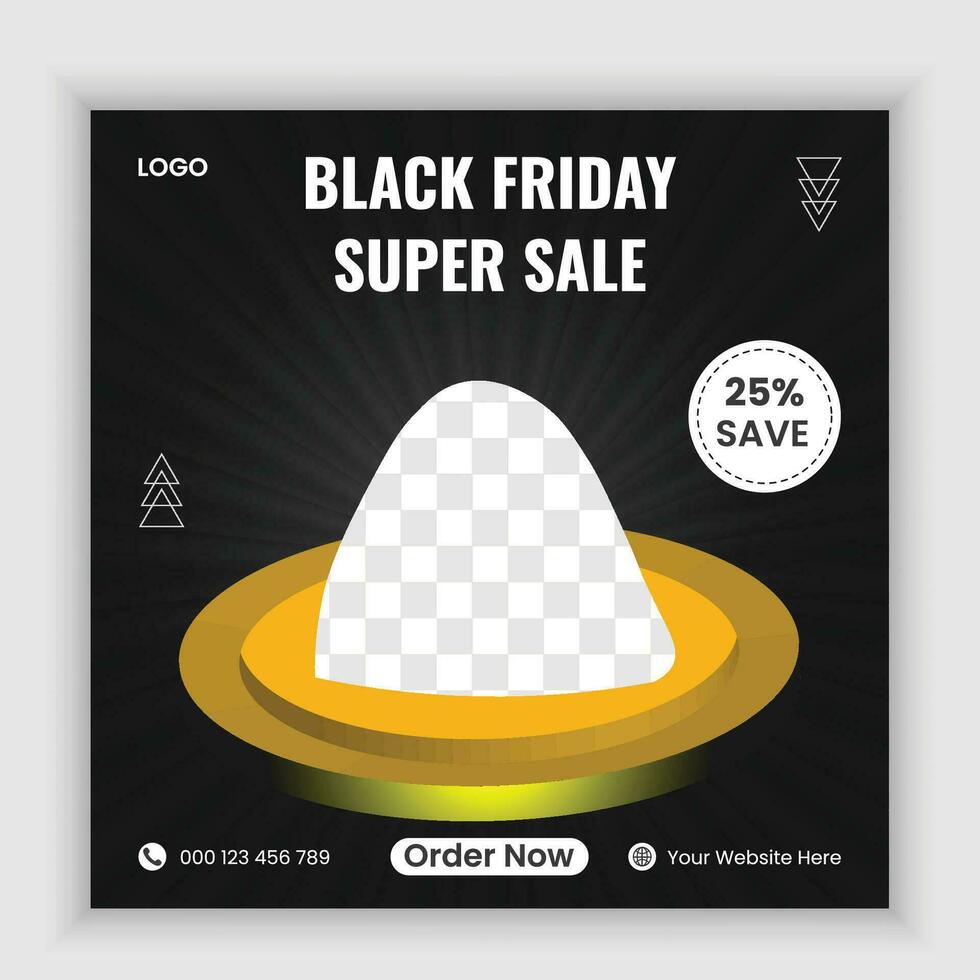 Super Sale Social Media Post Template vector