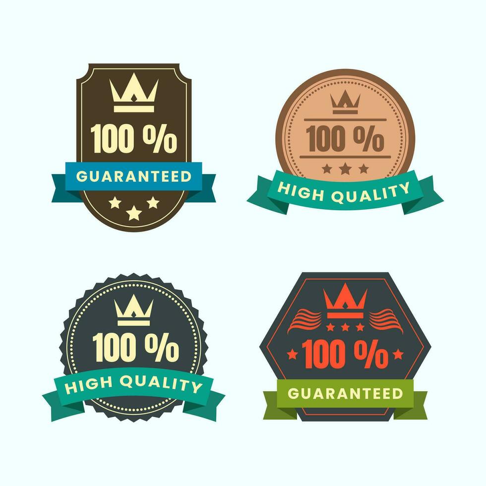 Quality and  guaranteed labels. - Vector. vector