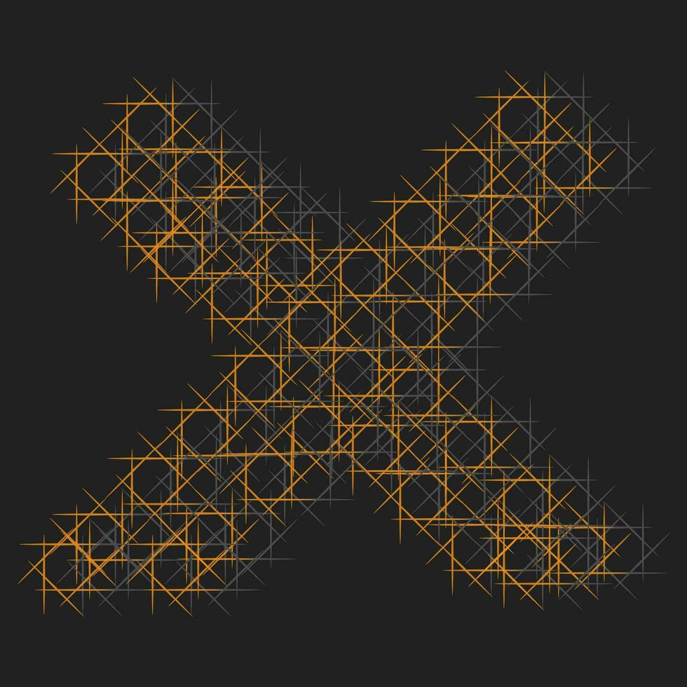 x shaped geometric background illustration vector