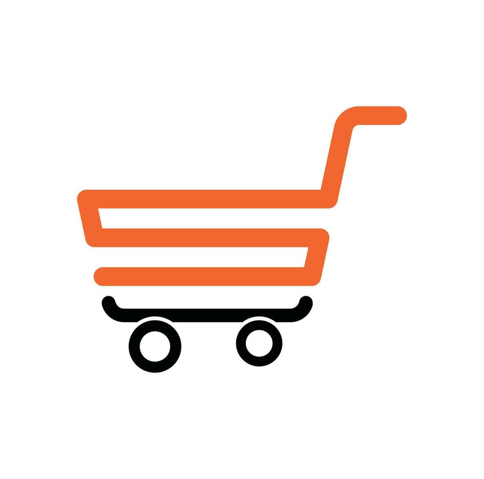 Shopping Chart and Retail  Online Shopping Logo. vector