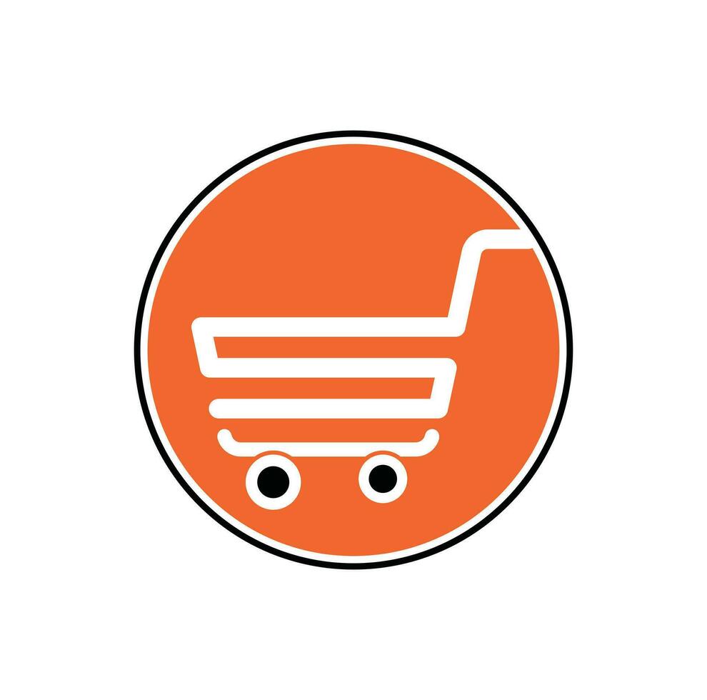Shopping Chart and Retail  Online Shopping Logo. vector