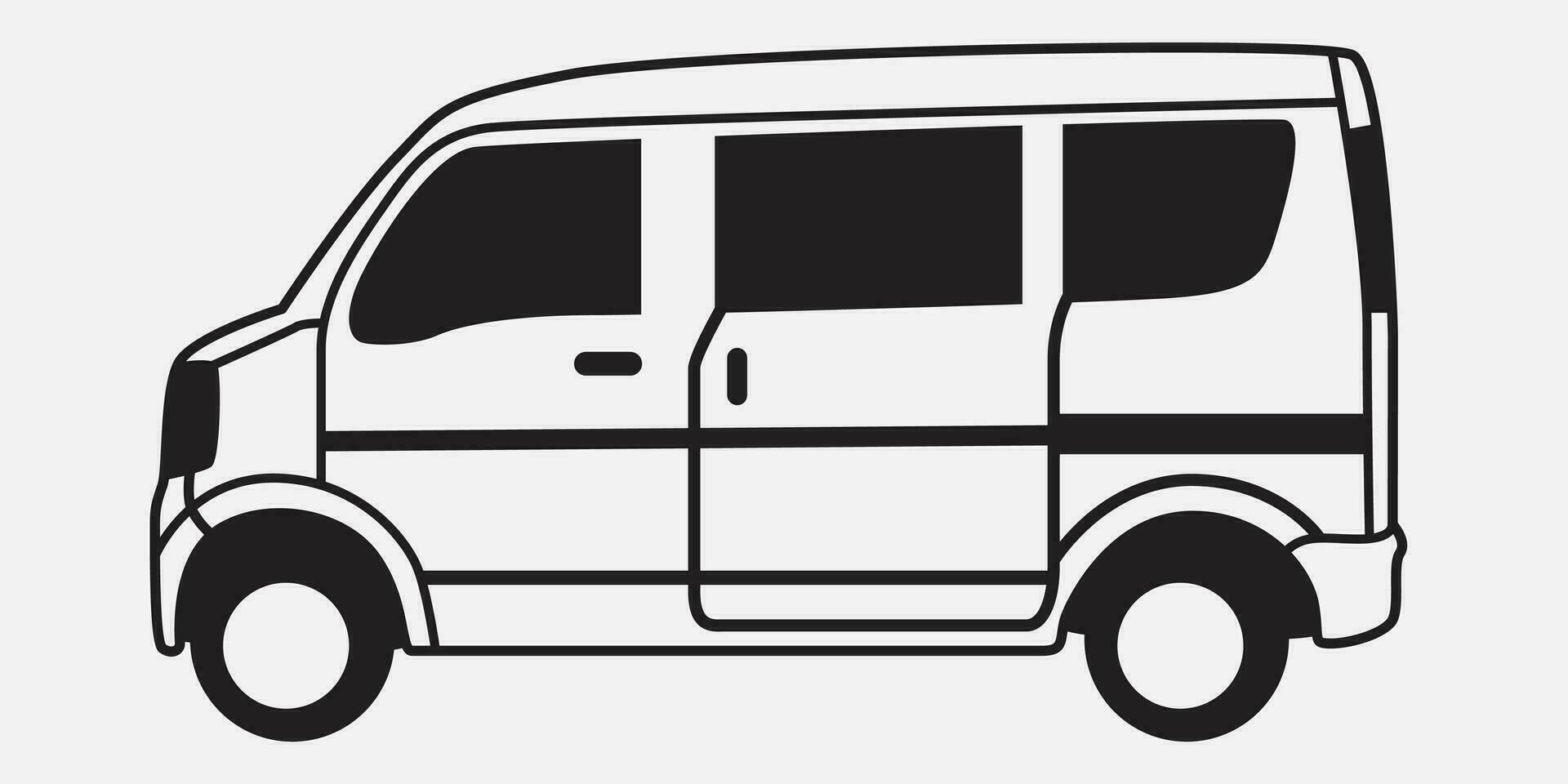 van illustration line art vector