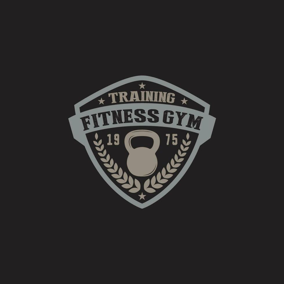 Fitness Gym- Badge -Logo vector