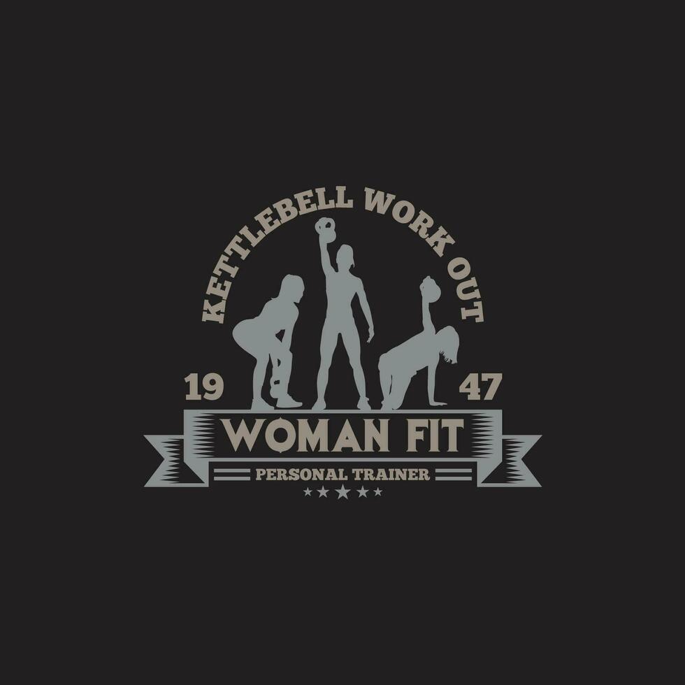 Fitness Gym- Badge -Logo vector