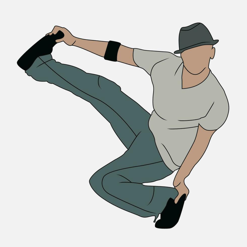 street dance illustration line art vector