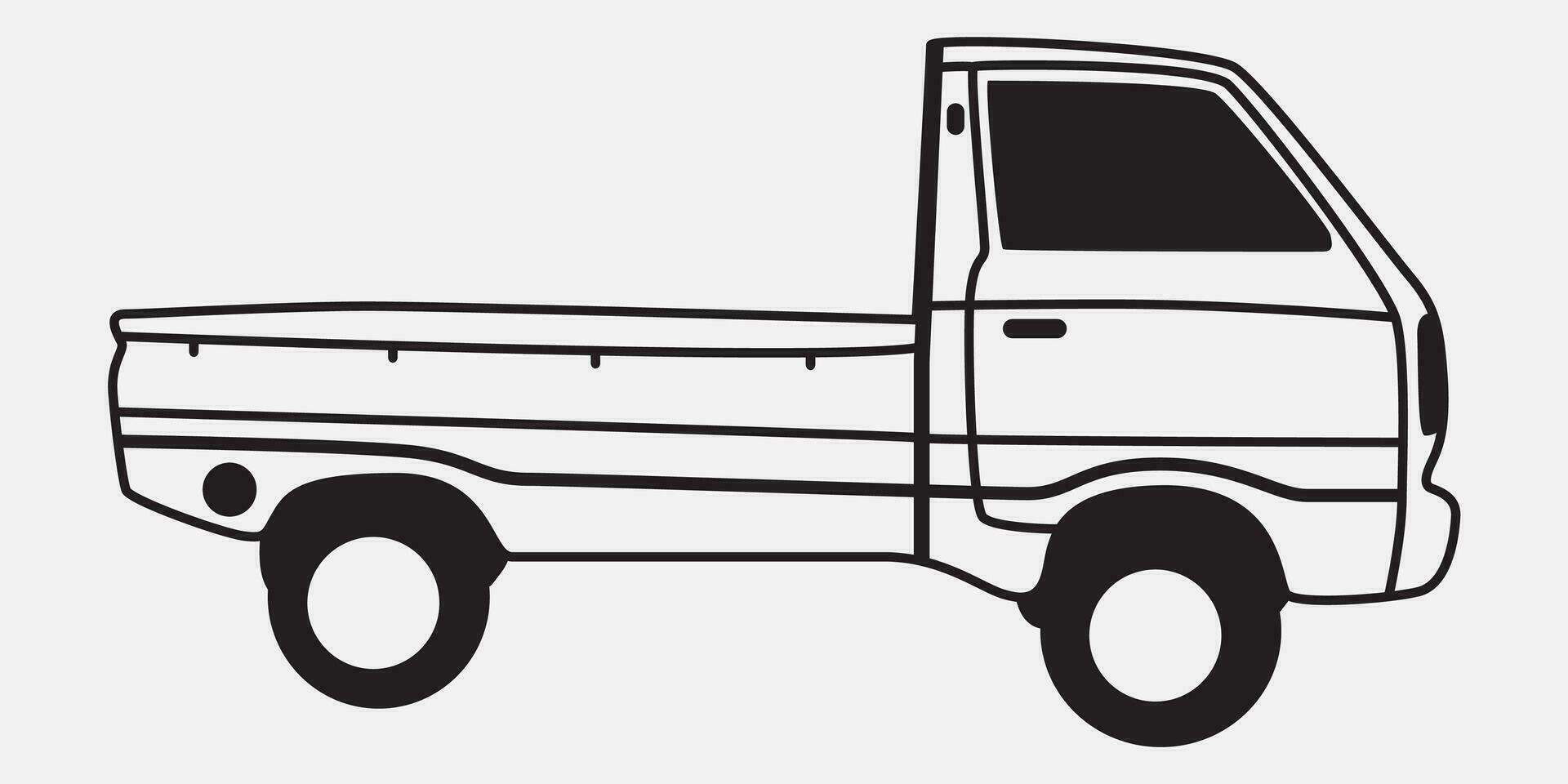 camioneta ilustración línea Arte vector