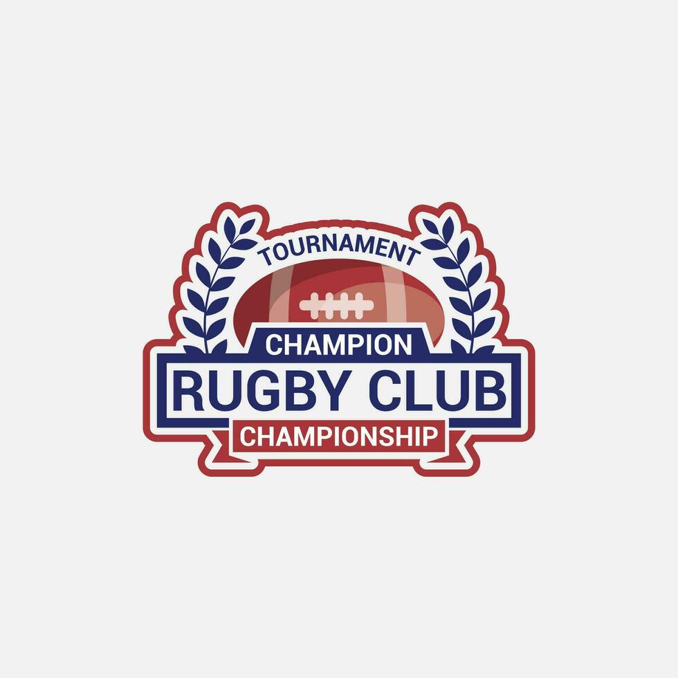 Rugby Logo Badge and Sticker vector