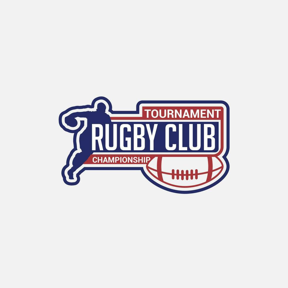 Rugby Logo Badge and Sticker vector