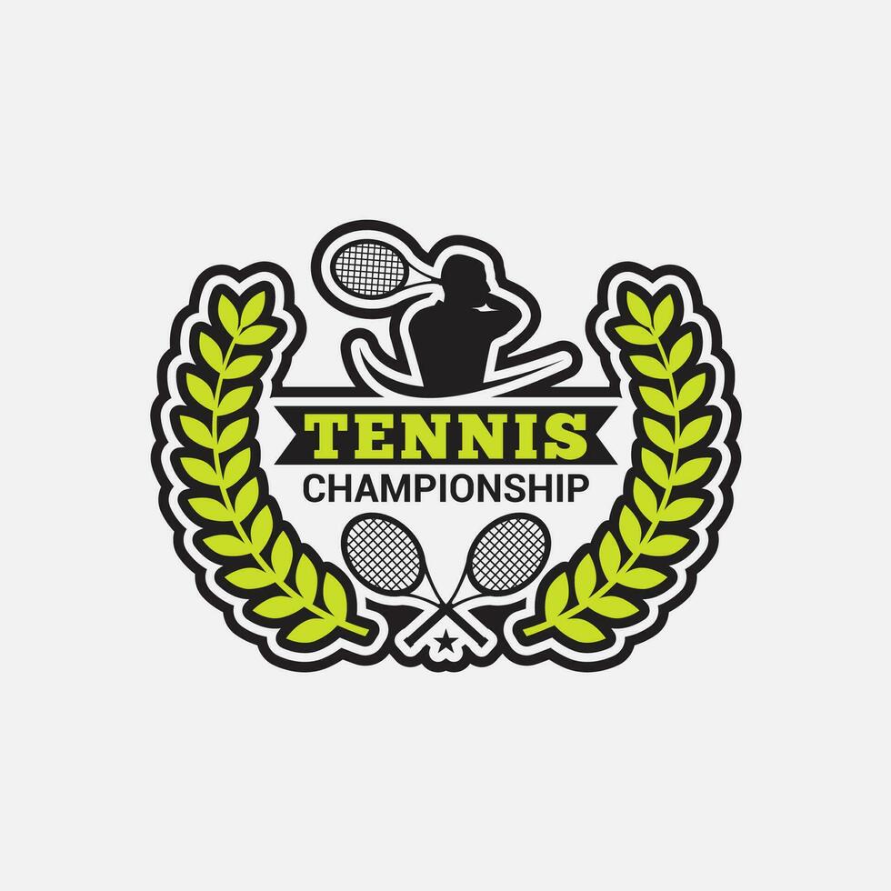 Tennis Logo Badge and Sticker vector