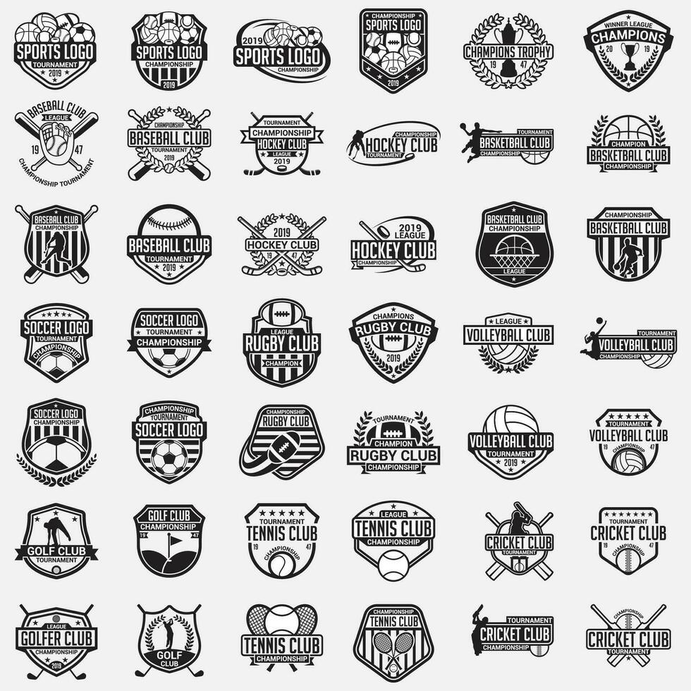 Sports Logo Badge and Sticker vector