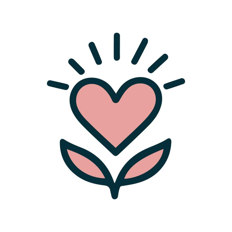 Love Heart Symbol Icons . Love Illustration Vector Hearts