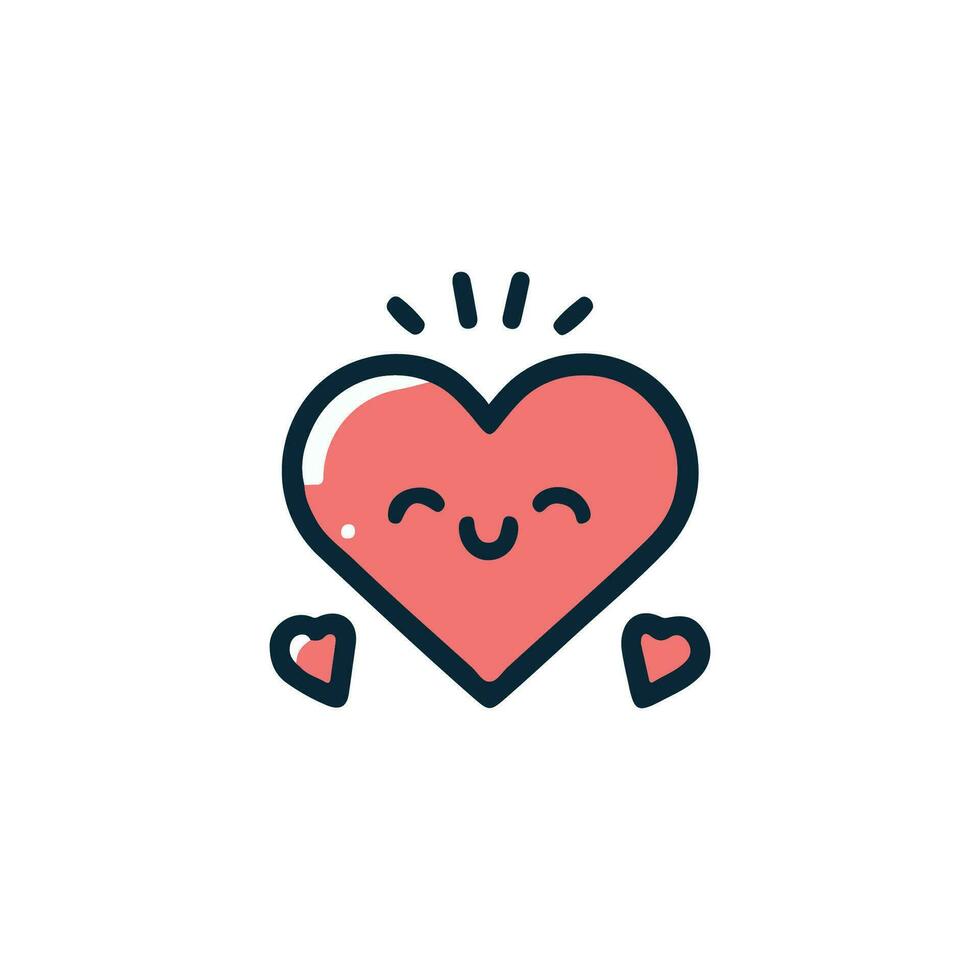 amor corazón símbolo íconos . amor ilustración vector corazones