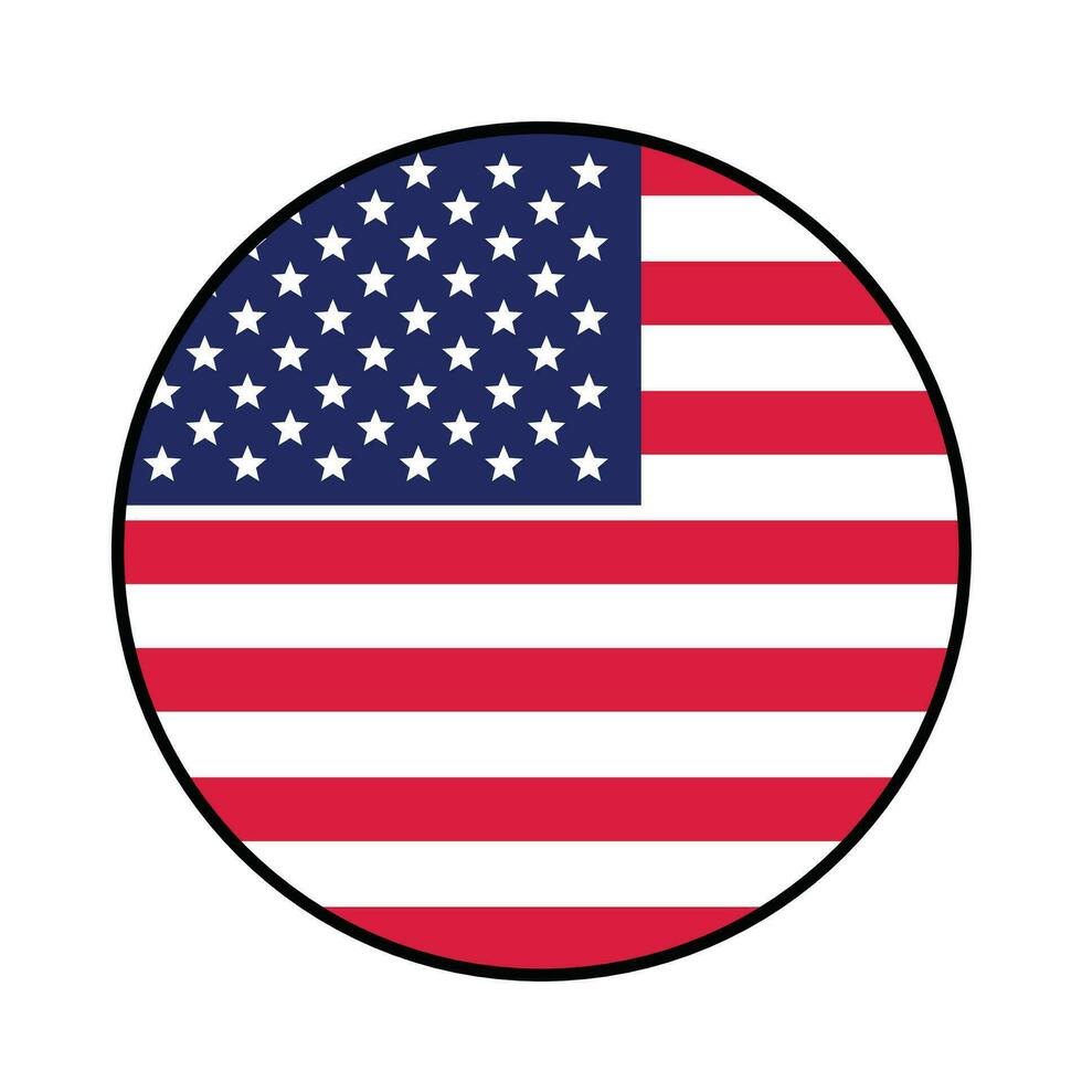 Flag of the United States of America. USA national symbol vector. vector