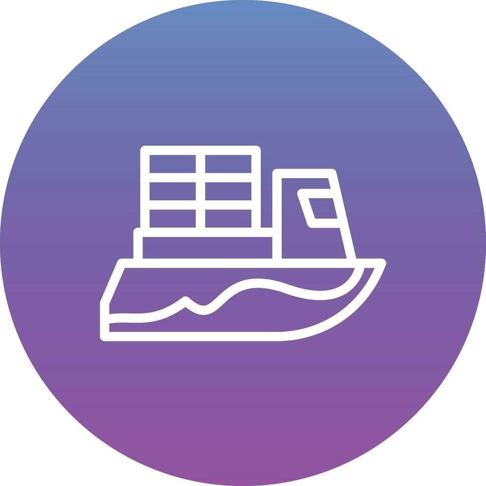 Cargo Ship Vector Icon