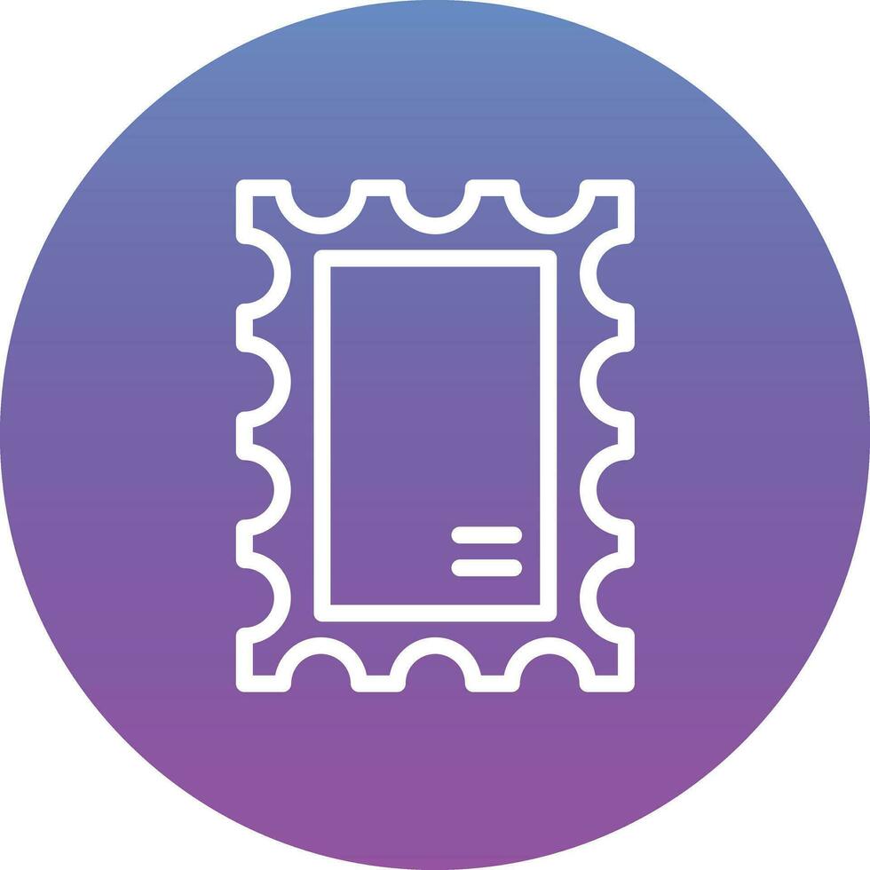 Post Stamp Vector Icon