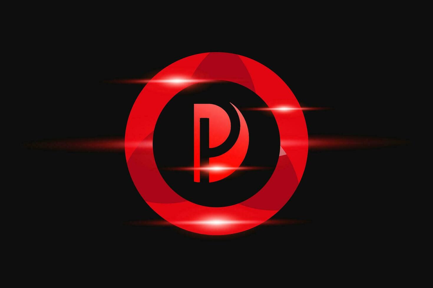 DP Red logo Design. Vector logo design for business.