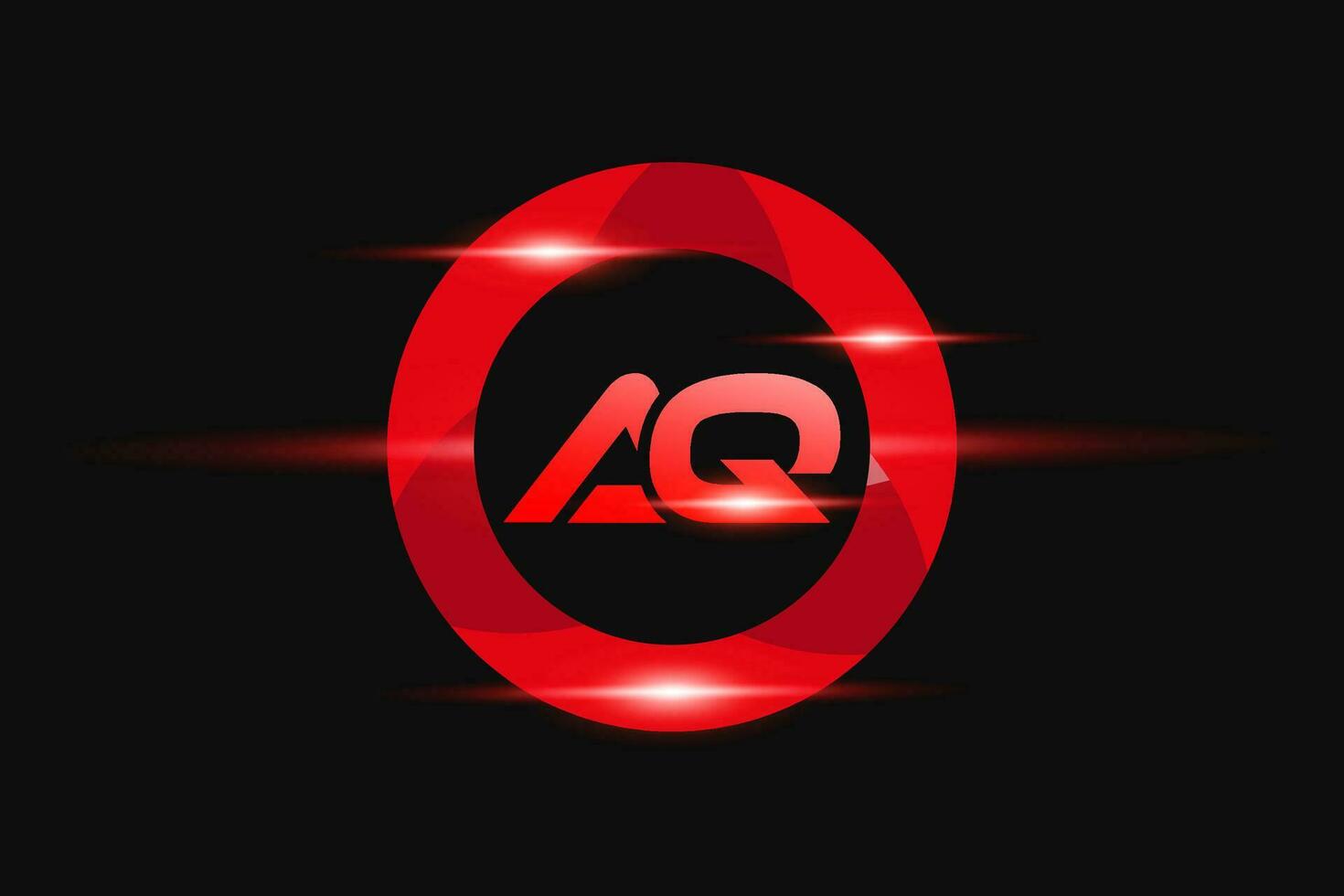 AG Red logo Design. Vector logo design for business