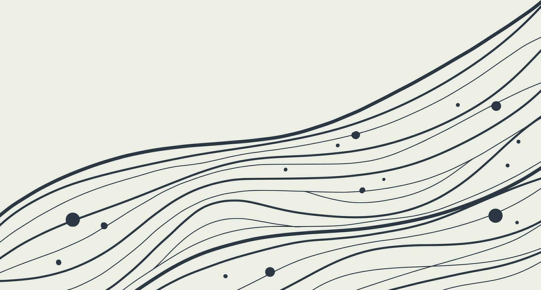 Abstract wave element for design. Digital frequency track equalizer. Stylized line art background. Vector