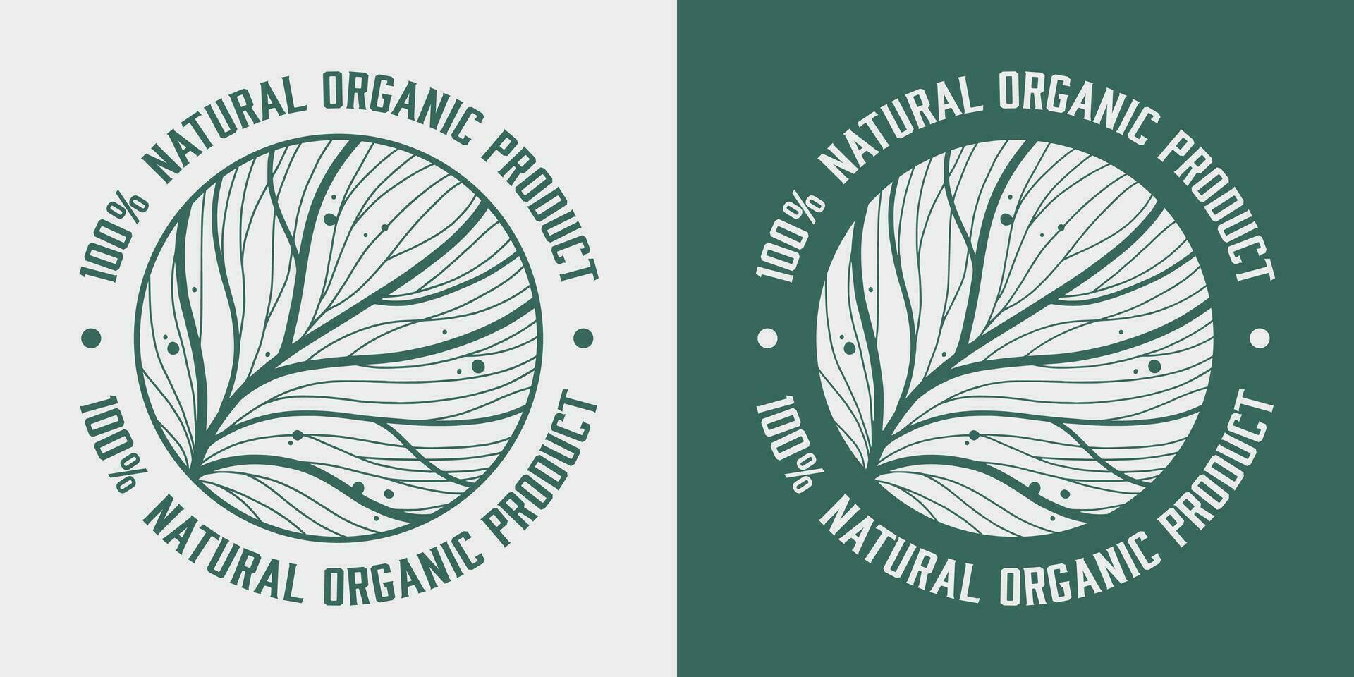 Organic healthy food label, natural vegan and vegetarian ecologic product emblem vector