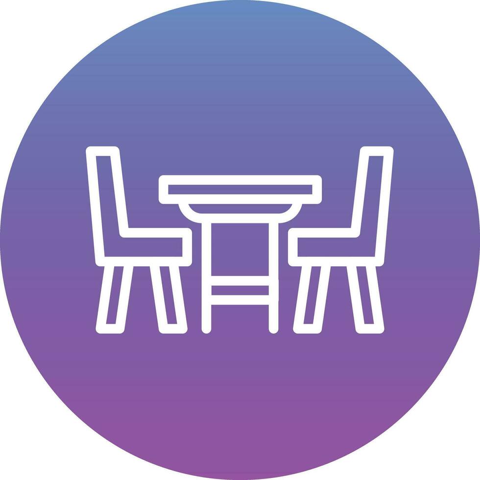 Dinner Table Vector Icon