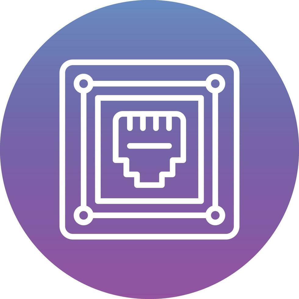 Telephone Socket Vector Icon