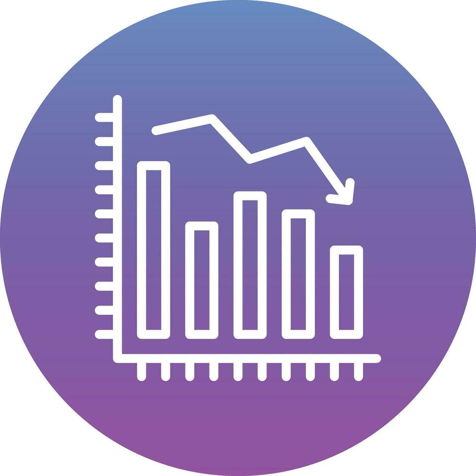 Decline Diagram Vector Icon