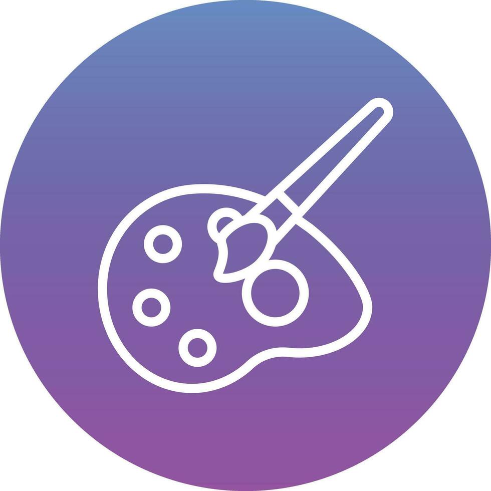 Paint Brush Pallete Vector Icon