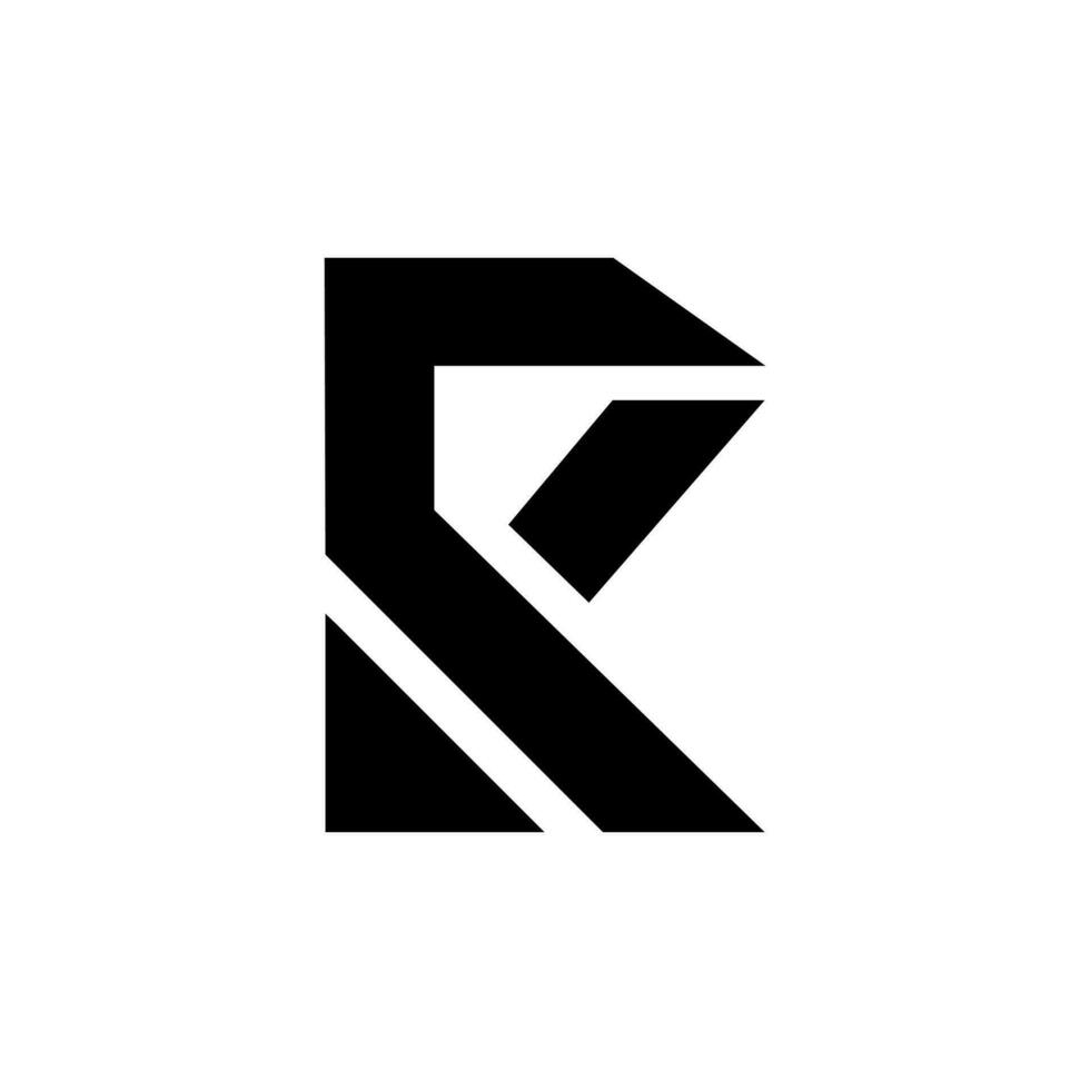 letra s r k inicial creativo resumen monograma único formas alfabeto logo vector