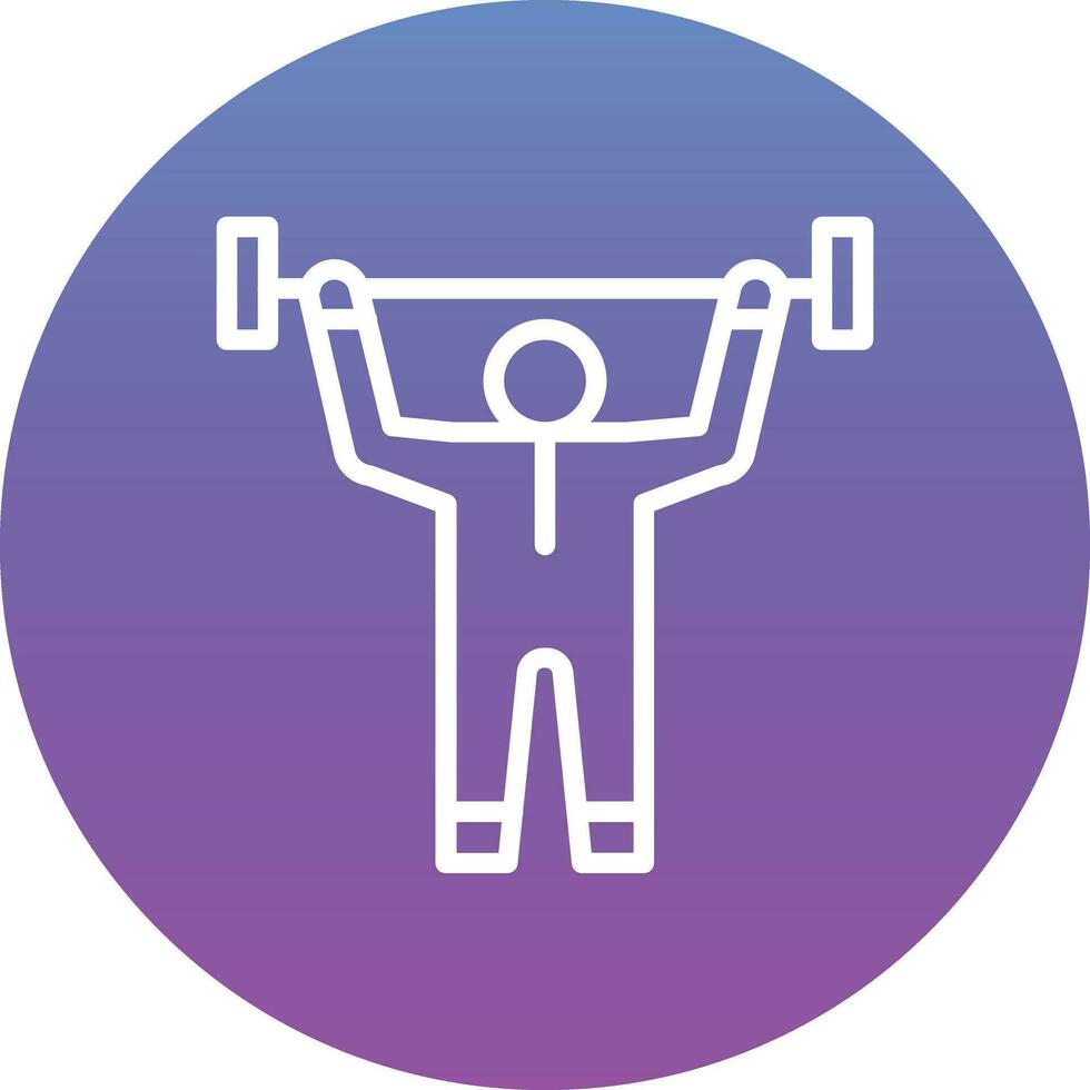 Weight Lifting Vector Icon