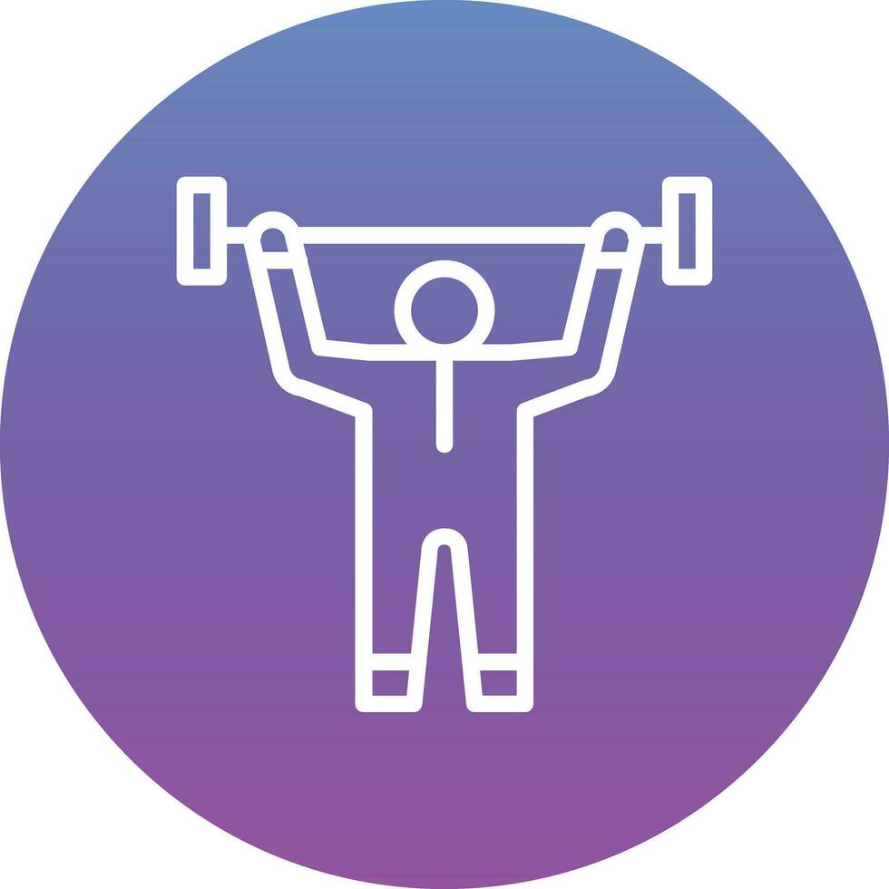 Weight Lifting Vector Icon